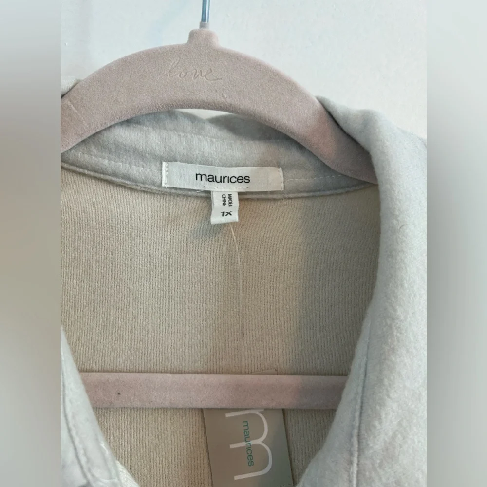 NWT Maurices Ombré Long Sleeve Button Down Size 1X - Picture 4 of 6